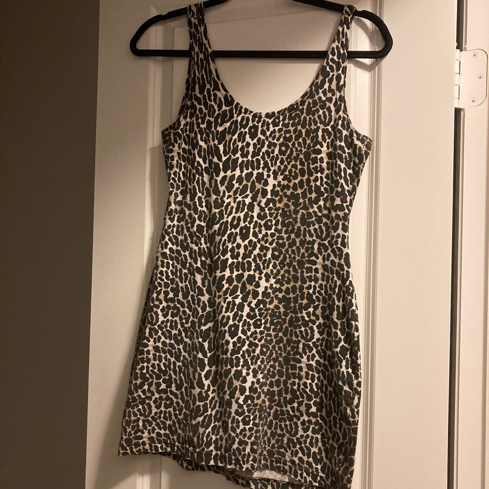 Leopard/ Cheetah bodycon dress from the 90s